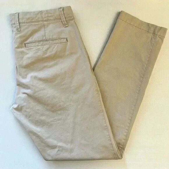 GAP Mens Pants Modern Slim Fit Chinos GapFlex Khaki Tan Size 32x32 - Picture 14 of 14